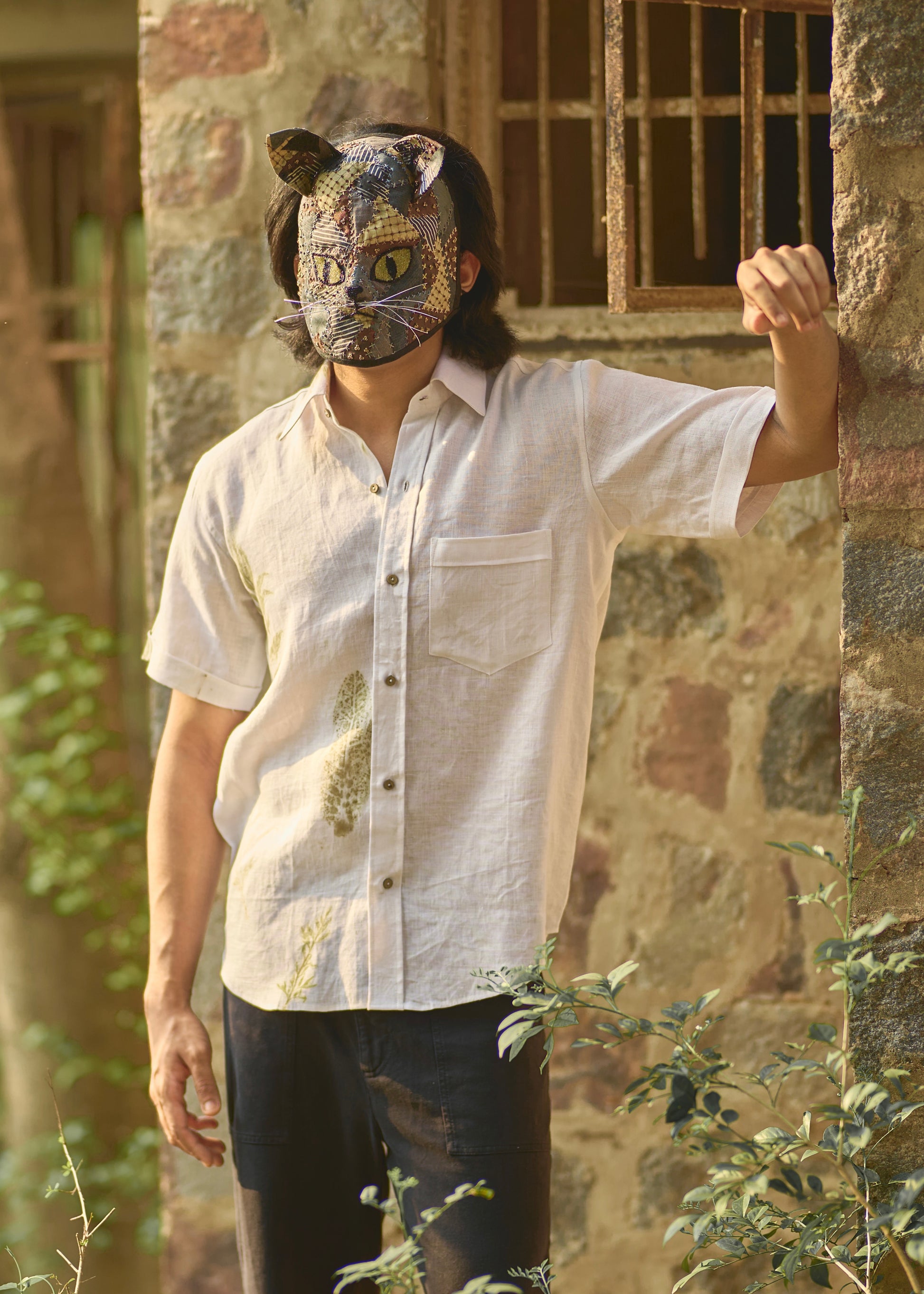 The Half Eco-foliage Hemp Shirt