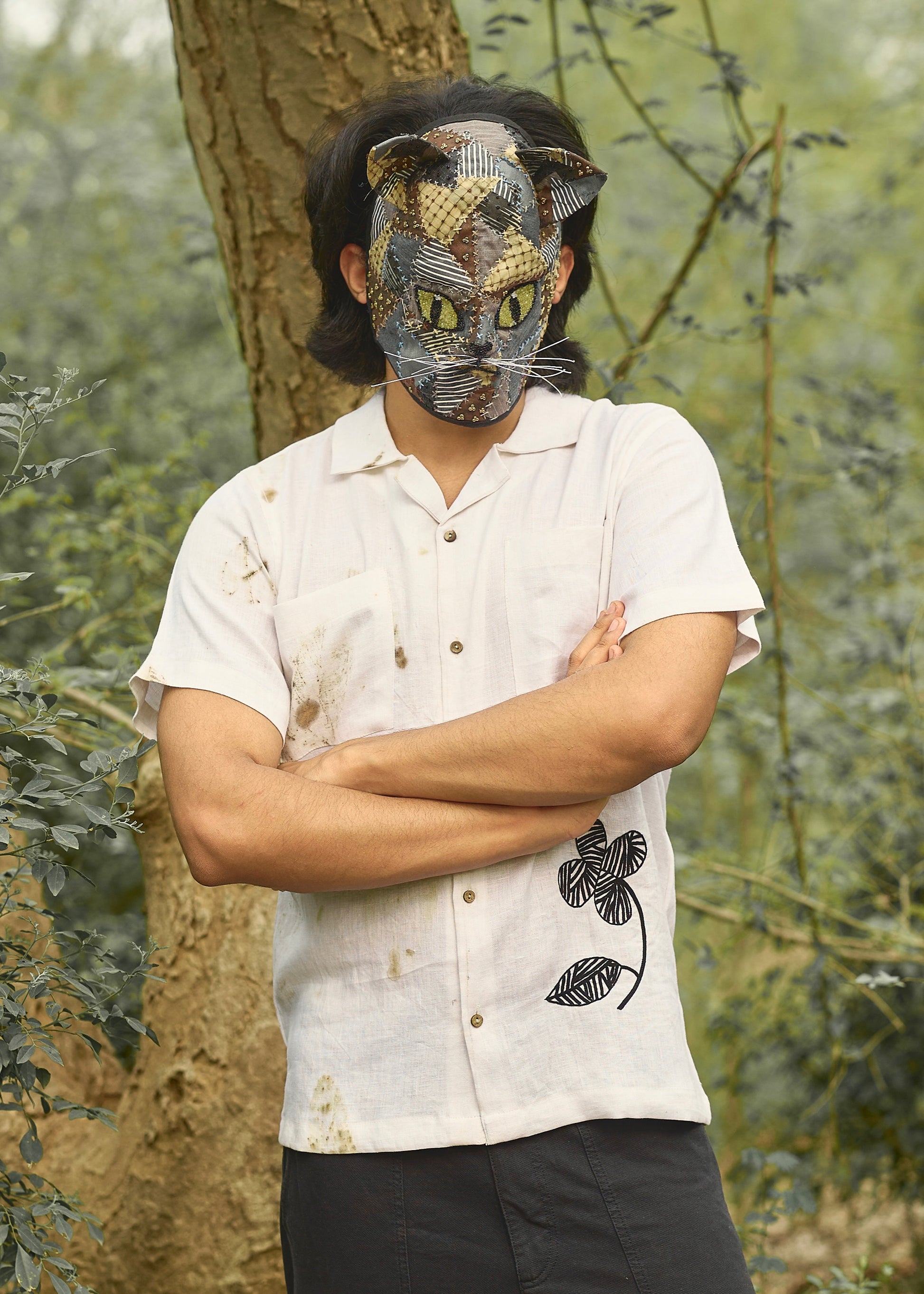 The Zebra Blossom Hemp Shirt