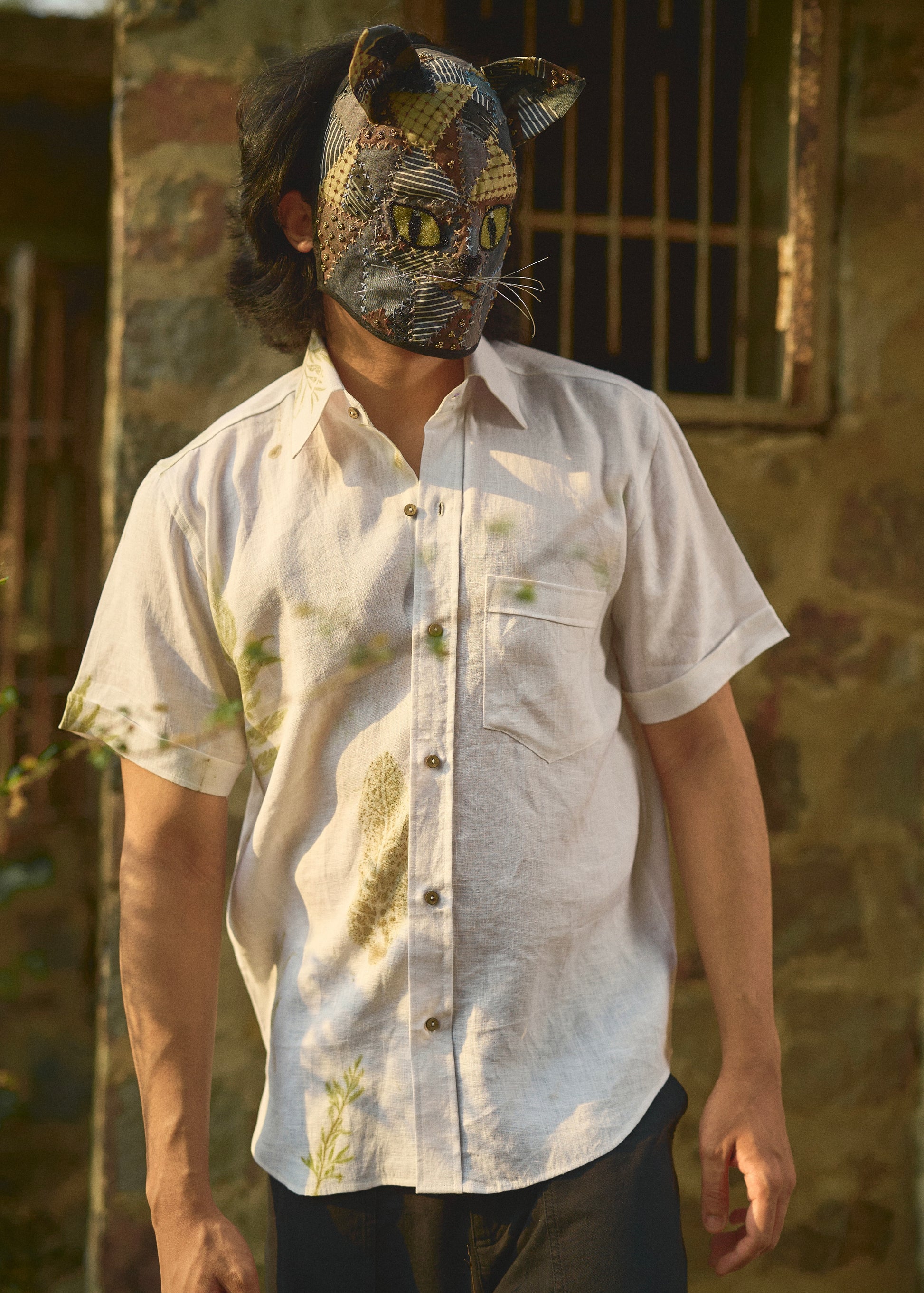 The Half Eco-foliage Hemp Shirt