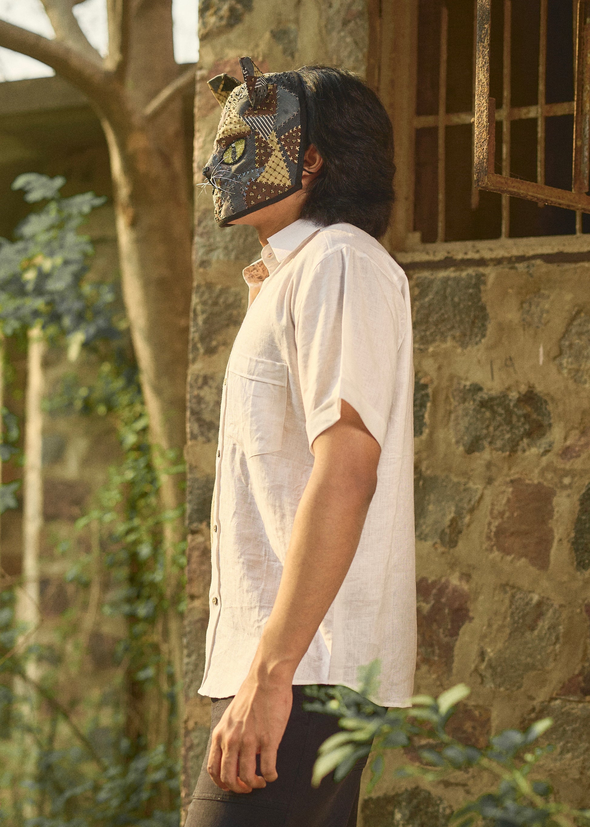 The Half Eco-foliage Hemp Shirt