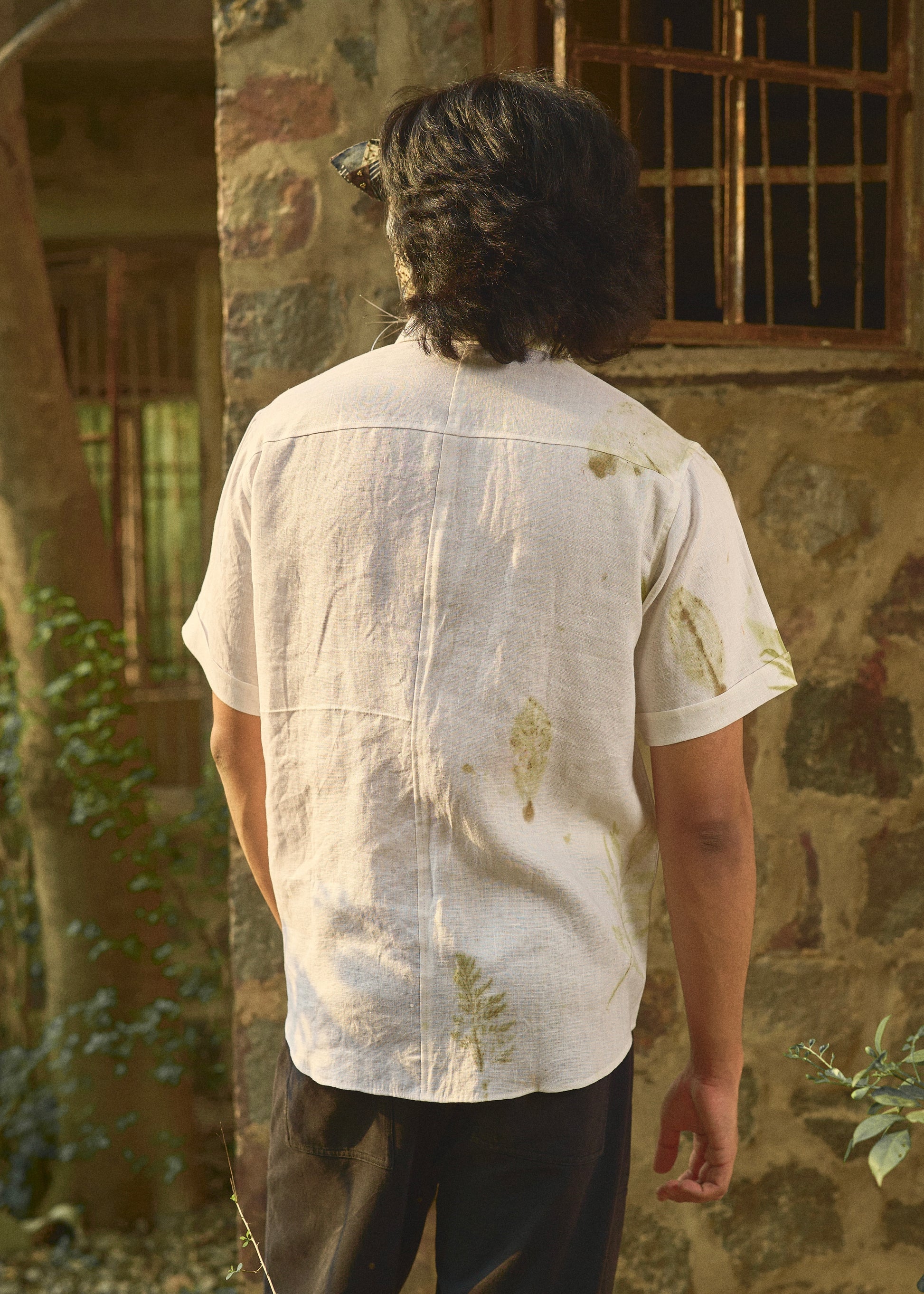 The Half Eco-foliage Hemp Shirt