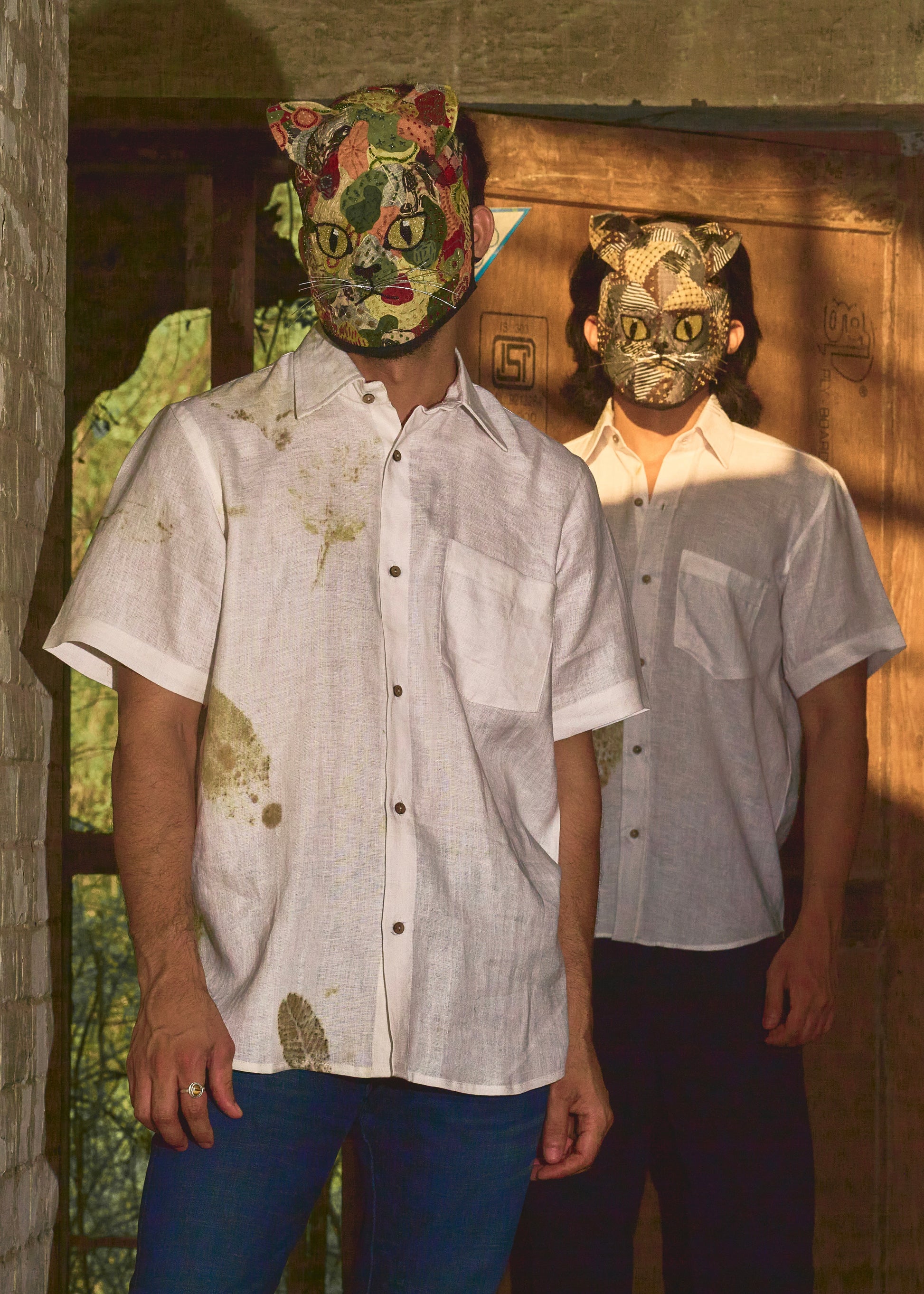 The Half Eco-foliage Hemp Shirt