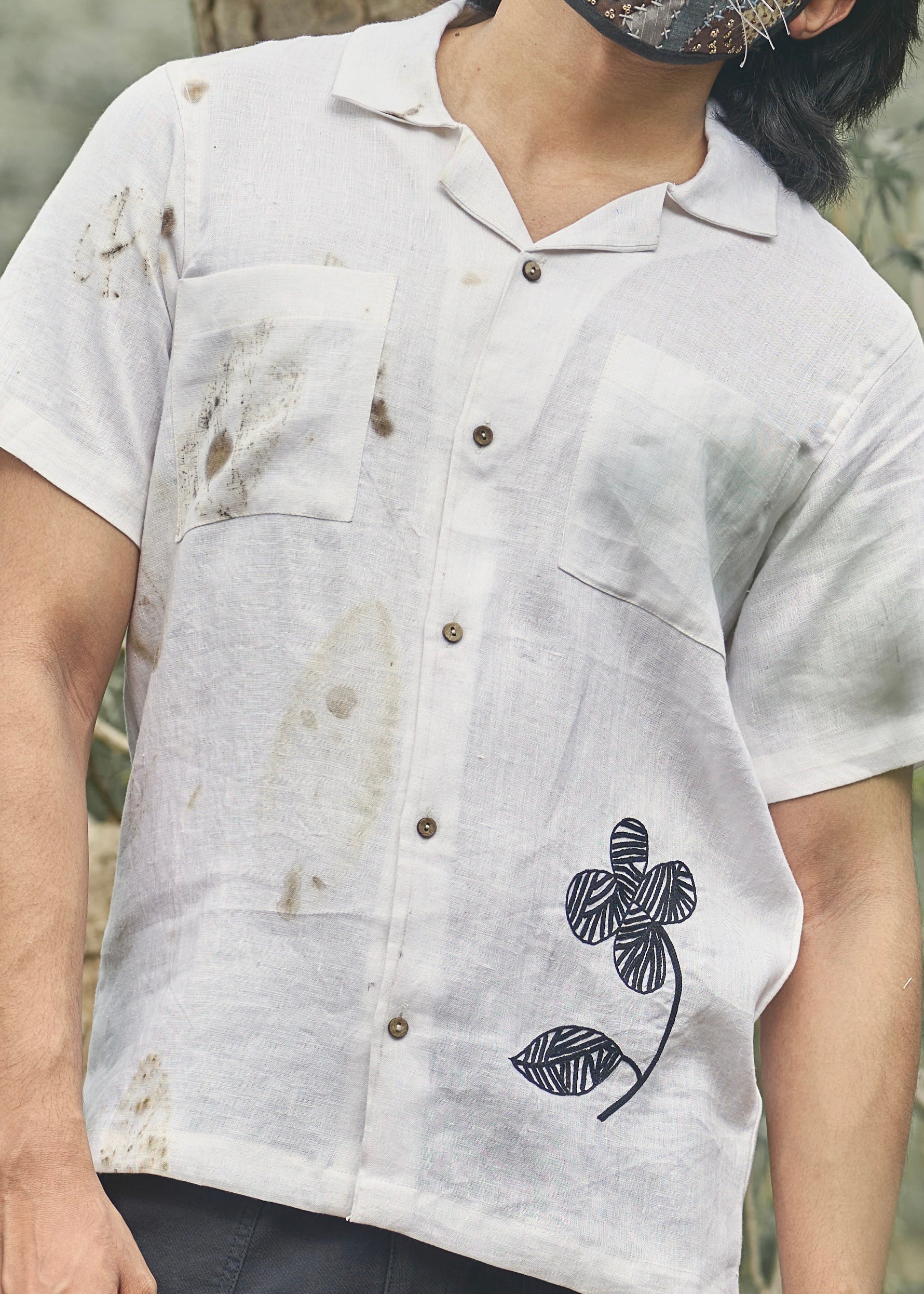 The Zebra Blossom Hemp Shirt