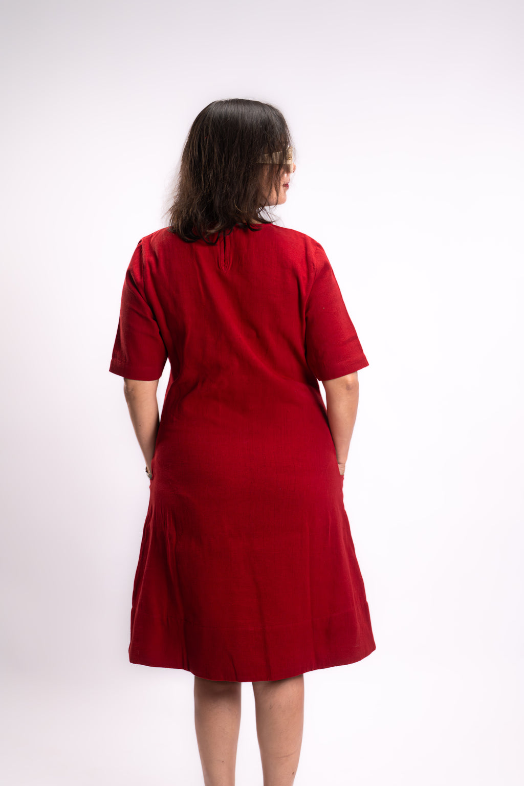The Crimson Shift Dress
