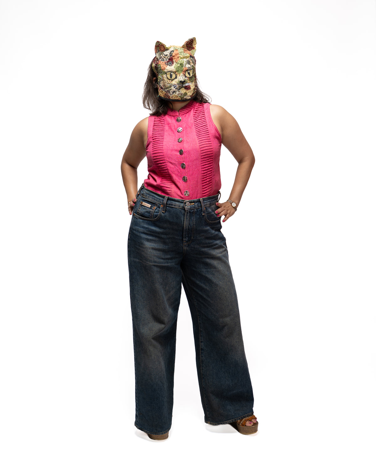 The Pink Pintuck Pleated Shirt