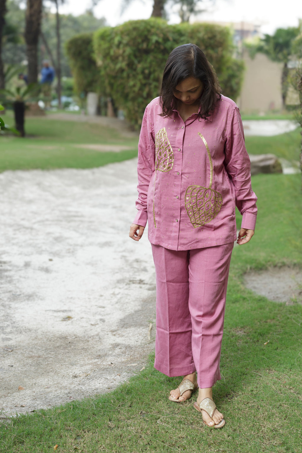 Leopard Lotus Coord Set- Lac