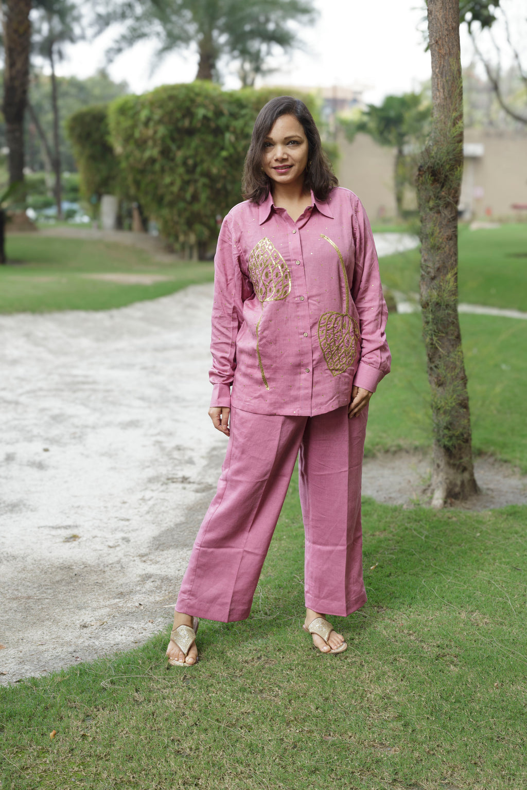 Leopard Lotus Coord Set- Lac