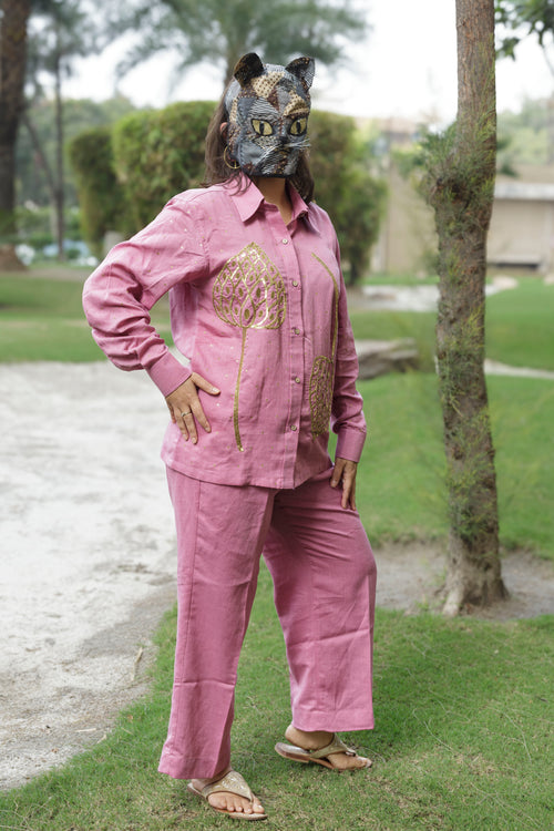 Leopard Lotus Coord Set- Lac