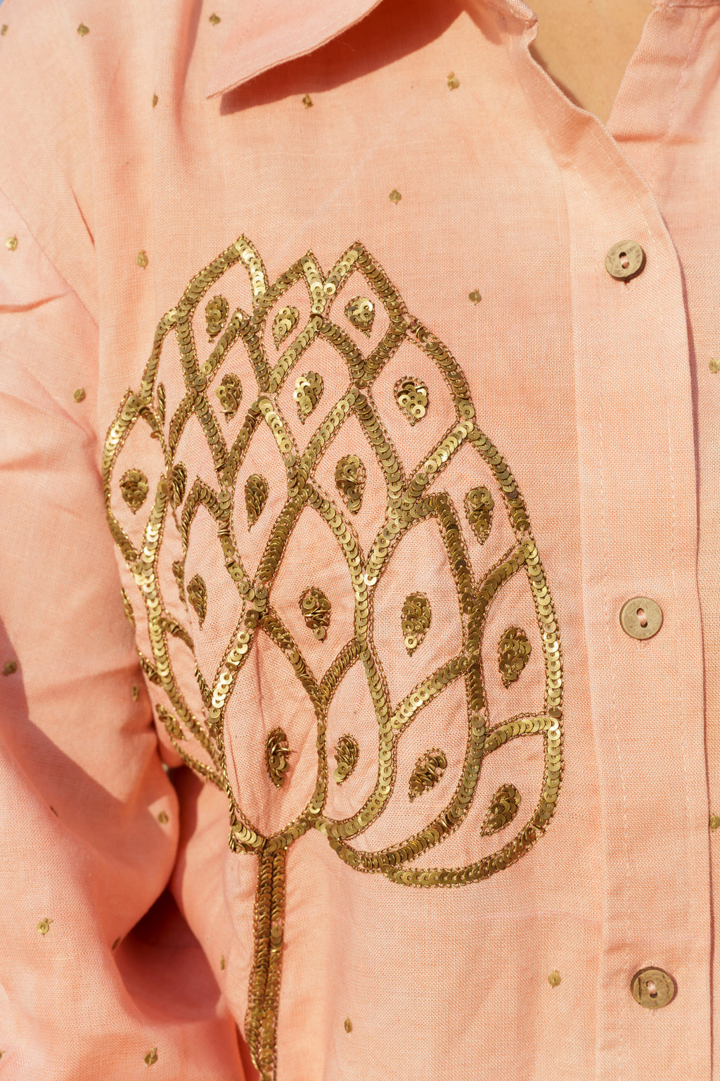 Leapord Lotus Coord Set- Madder