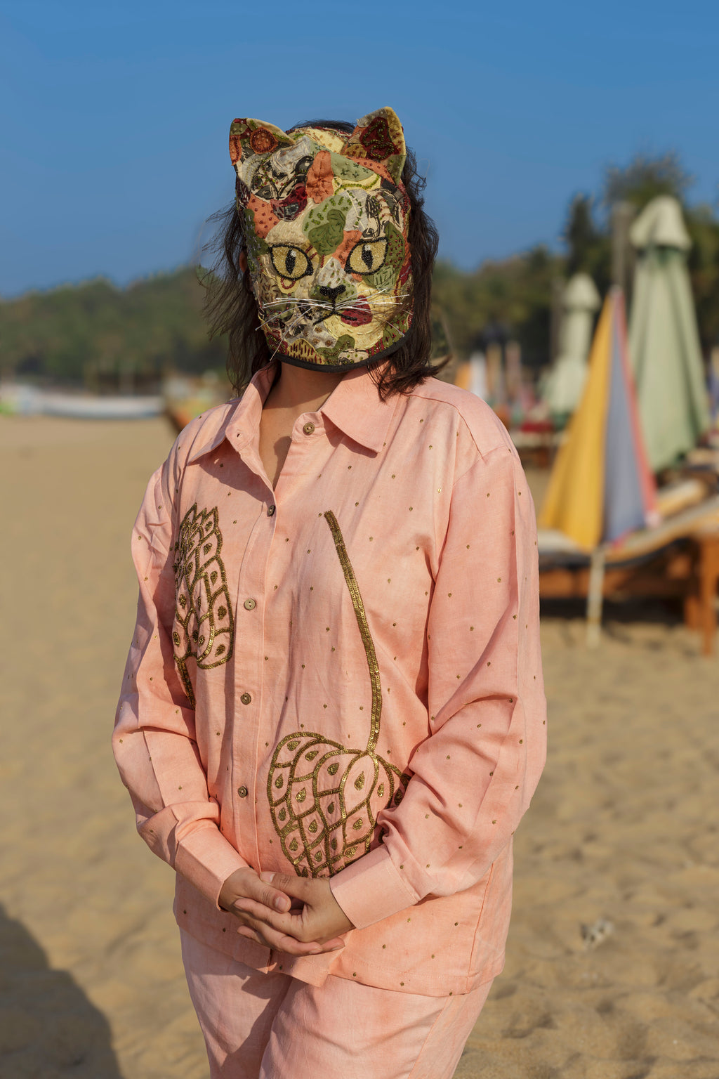 Leapord Lotus Coord Set- Madder