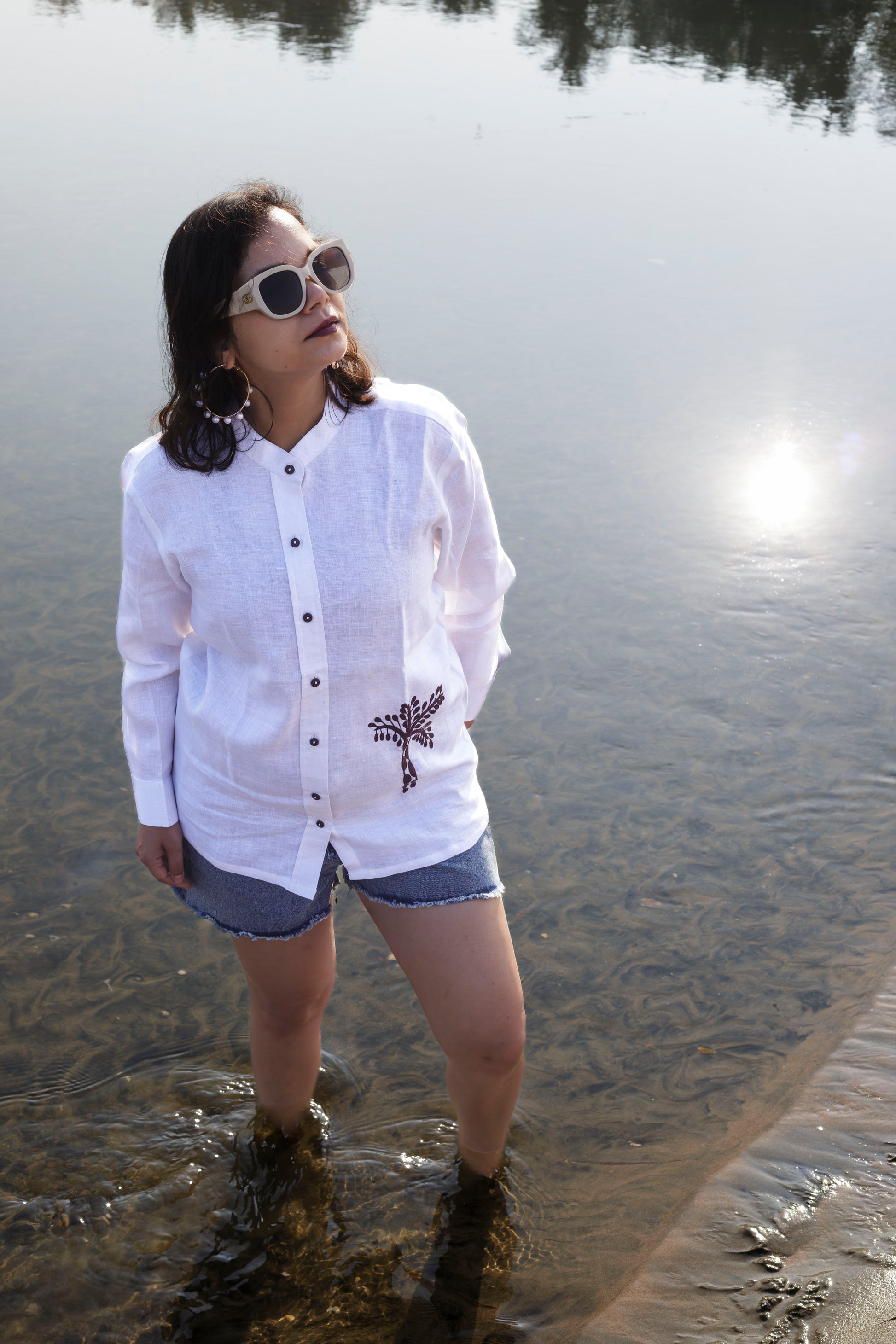 Giraffe Tree Shirt (W)