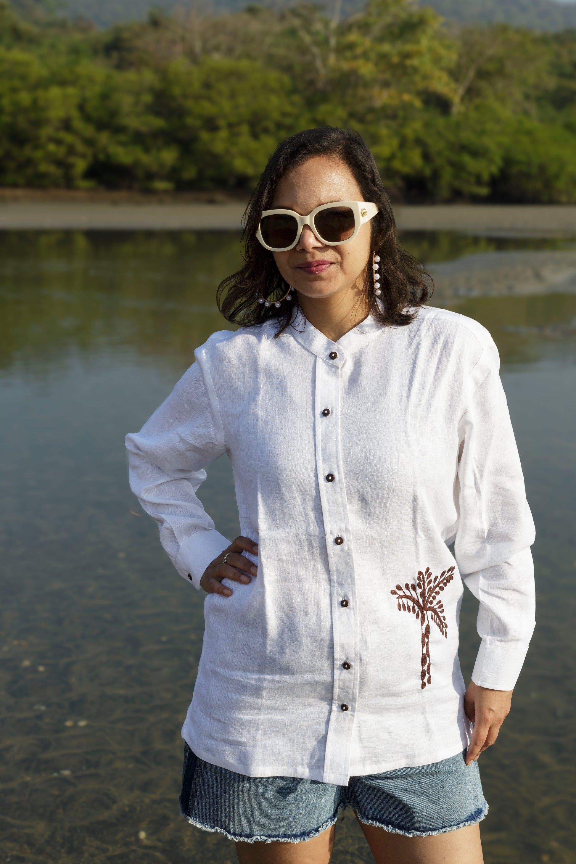 Giraffe Tree Shirt (W)