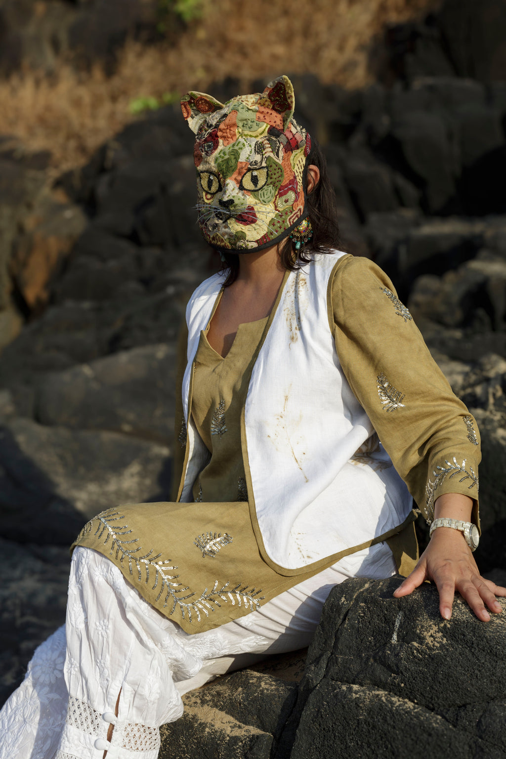 Eco-Foliage Waistcoat