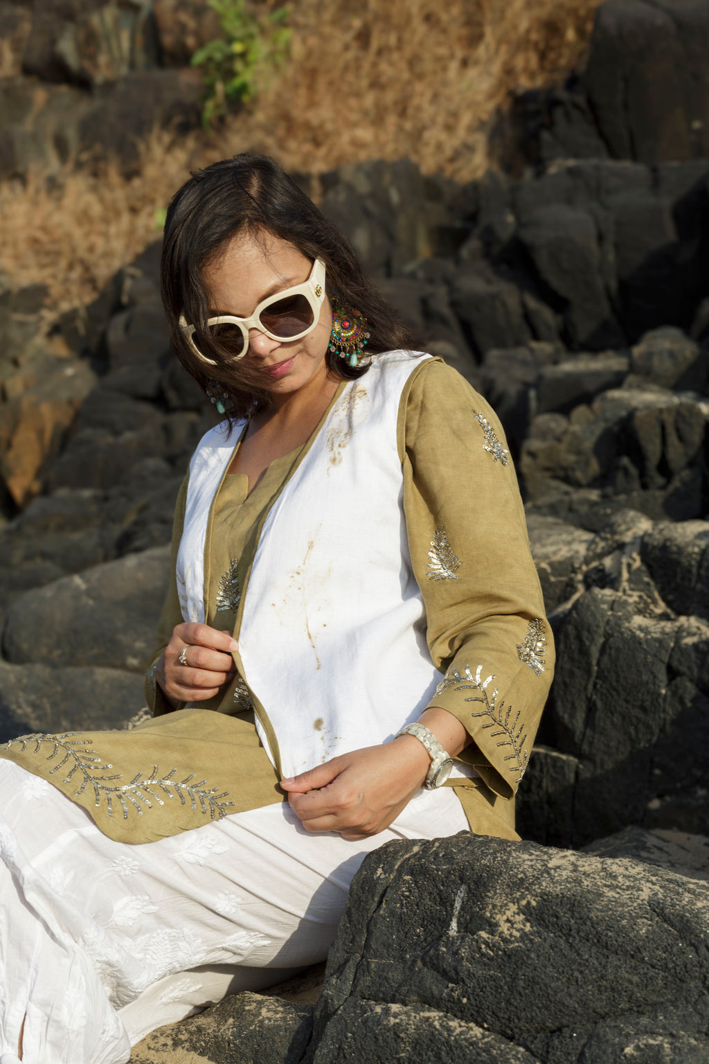 Eco-Foliage Waistcoat