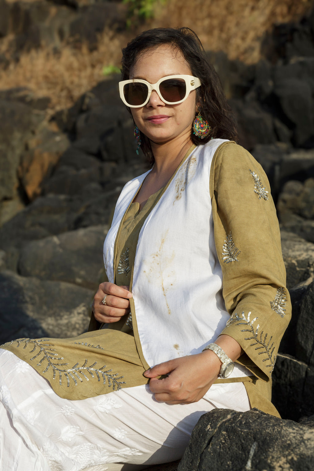 Eco-Foliage Waistcoat