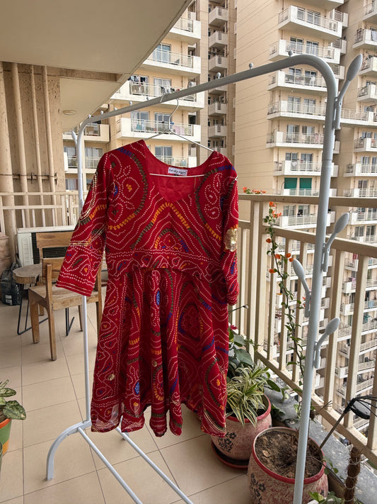 Comfy Bandhini Maxi Dress